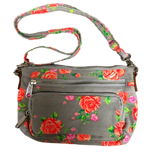 PINK Victoria Secret floral crossbody bag with adjustable straps/detachable NWOT - Picture 1 of 16
